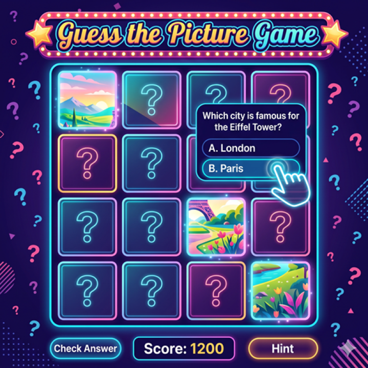 Guess the Picture Game - Trò Chơi Đoán Nội Dung Ảnh